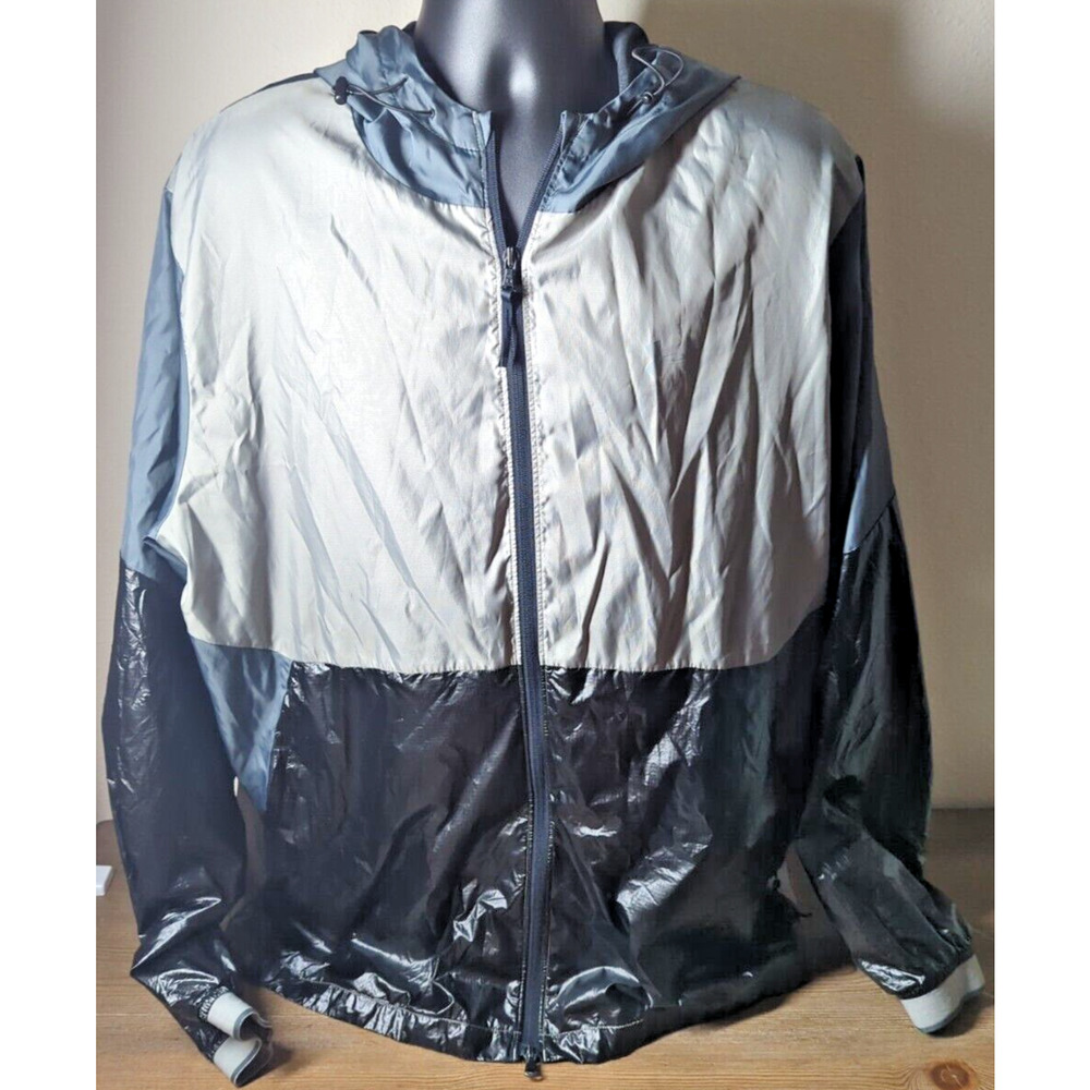 Under Armour Muscle Recover Legacy Windbreaker Jacket Bl/Br Hooded Mens Size XXL
